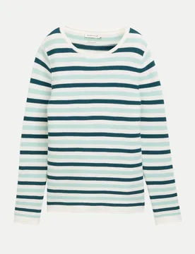 Strickpullover Gestreift Mehrfarbig S - Tom Tailor Casual - FashionsVida