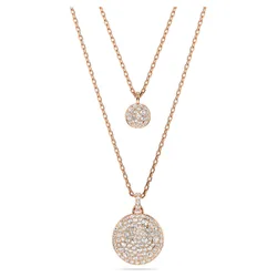 Pendente stratificato Sublima, Bianco, Finitura oro rosa 18K OS