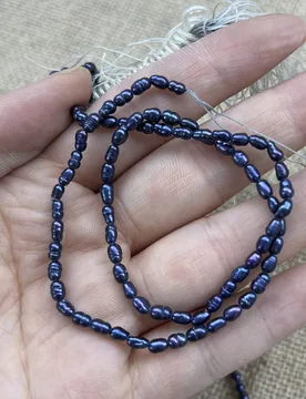 Grade A 2-3mm Black Samll Rice Beads Natural Freshwater Pearls Beads for Jewelry Making Supplies DIY Necklace Bracelet Accessory - Aliexpress - FashionsVida