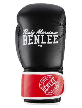 Gants De Boxe Artificiels Cuir Carlos Black / Red / White 10 oz