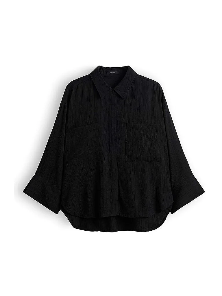 Hemdbluse FORNA schwarz 40 damen - Opus - FashionsVida
