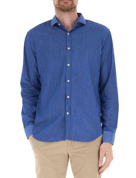QB24 Camicia in jeans BLU XL