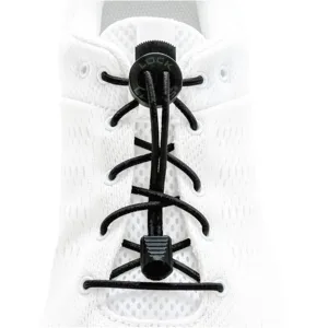 Schnürsenkel unisex solid black - Lock Laces - FashionsVida