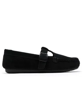 Womens Black Freckle TBar Shoe - Female - Black - UK 5 - Clarks - FashionsVida