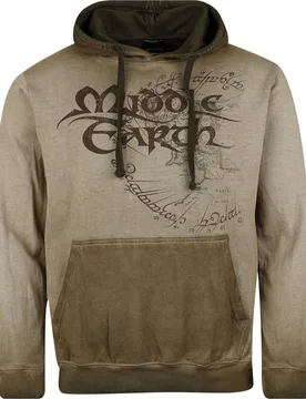 Kapuzenpullover - Middle Earth - S - für Männer - Größe S - hellgrün - EMP exklusives Merchandise! - Männer - male - Der Herr der Ringe - FashionsVida