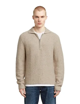 Maglione Con Mezza Zip D2670-d75 Dark Brick L - G-Star - FashionsVida