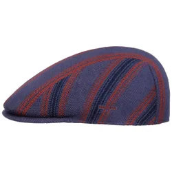 Nostalgia Stripe 507 Flat Cap by - purple - Herren - Size: S (54-55 cm)