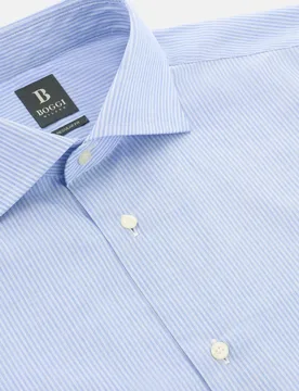 Camisa de rayas de algodón regular fit - Boggi Milano - FashionsVida