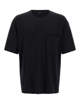 Lemaire T-shirt in cotone e seta