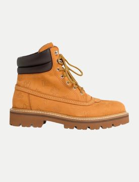Boots mit eingravierten Logos Gelb 42,5