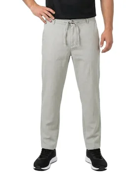 Pantalon Chino 172 Brody Slim Tapered Fit Linen Iceberg Green / Mixed Oatmeal 2XL - Selected - FashionsVida
