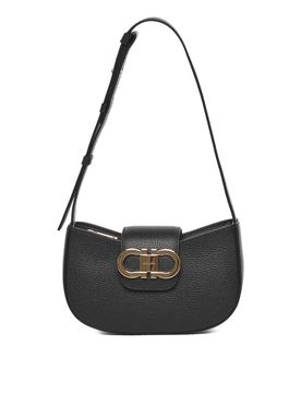 Mini borsa a doppia gancini