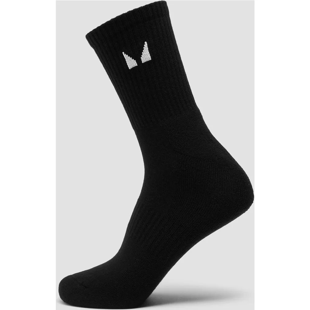 MP Unisex Crew Socks (1 Pack) - Black - UK 9-11 - MyProtein - FashionsVida