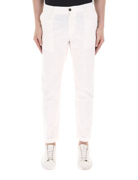 Pantalone misto lino PANNA 32
