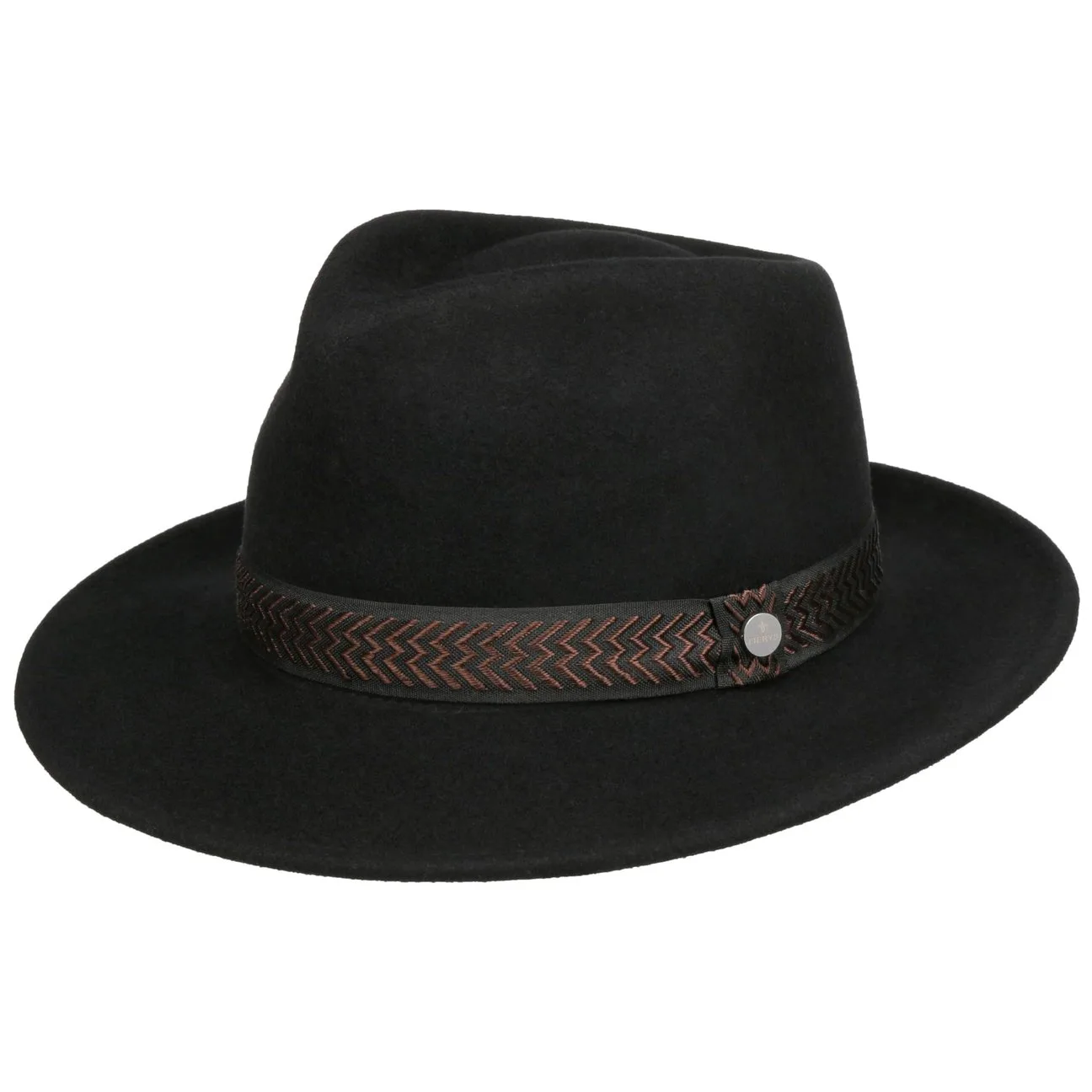 Monteco Bogart Wool Hat by - black - Size: XL (60-61 cm) - Lierys - FashionsVida