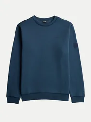 Basic Sweatshirt Blau XXL