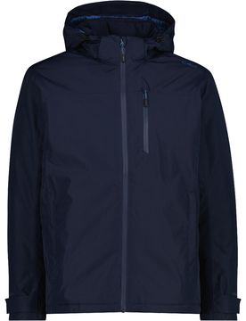 Man jacket zip hood chaqueta impermeable hombre Marino (58)