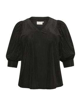 KAFFE CURVE Blusa 'Cacanna' negro