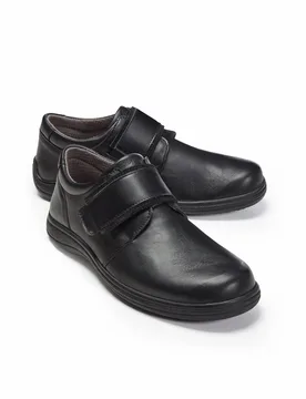 Hallux-Klettslipper Extraweit - Schwarz - male - Size: 42 - Avena - FashionsVida