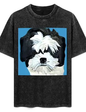 Shichon Blue T-Shirt Fashion Print Casual Short Sleeve - Aliexpress - FashionsVida