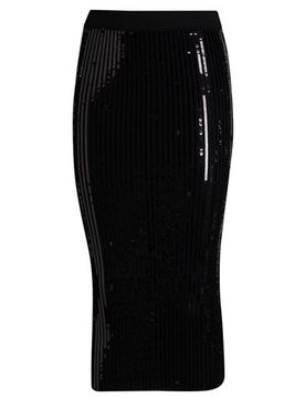 Midi-Rock Damen Schwarz L,M,S,XS Damen