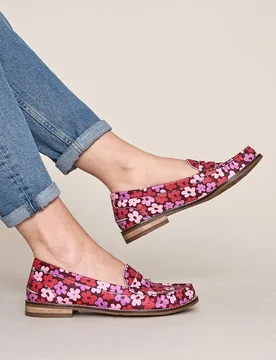 Women's 'Petrel Leather' Leather Penny Loafers Size: 7 - Multicolor - Size: 7 - Moshulu - FashionsVida