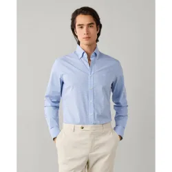 Camisa de hombre classic fit de cuadros vichy tallas grandes