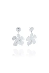 Women's Malia Bloom Statement Earrings in Silver - Silver - Size: One Size