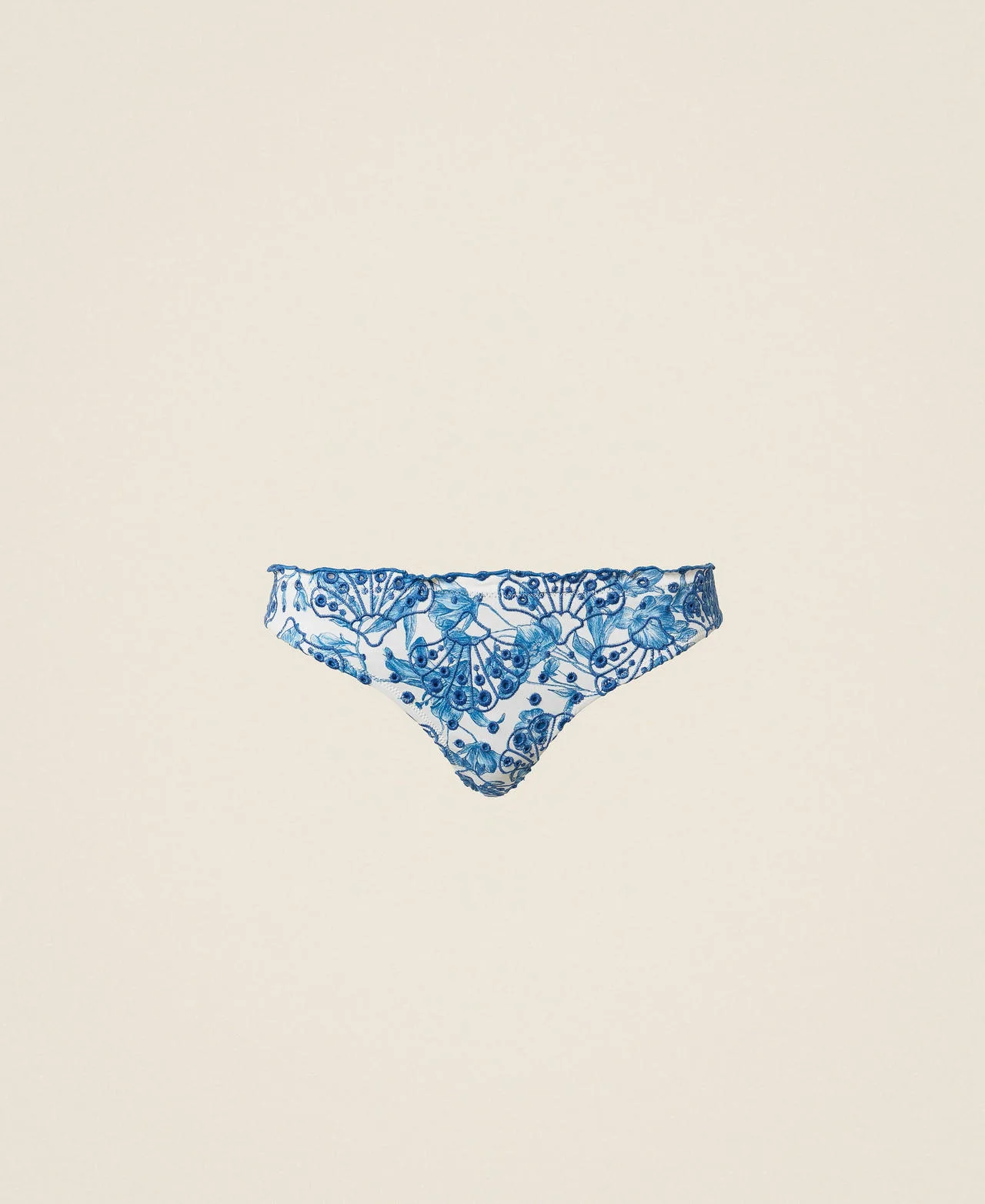 Slip brésilien de bain avec broderie - TWINSET - FashionsVida