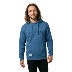 Felpa Con Cappuccio Gio Pm580015 Washed Navy Blue M