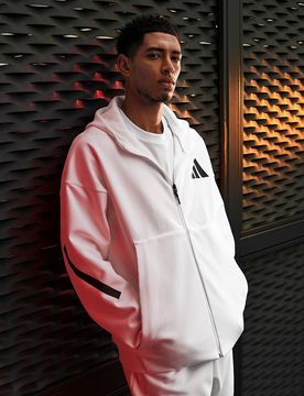 Mens Felpa con Cappuccio Z.N.E - Bianco, bianco bianco Uomo taglia XXL