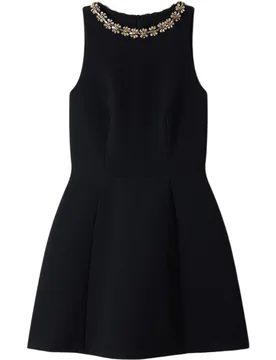 Vestido corto entallado con pedrería - sandro - FashionsVida