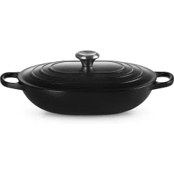 Cacerola oval baja de hierro fundido