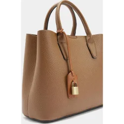 Bolso de mano estilo tote convertible a bandolera con cierre imantado en liso