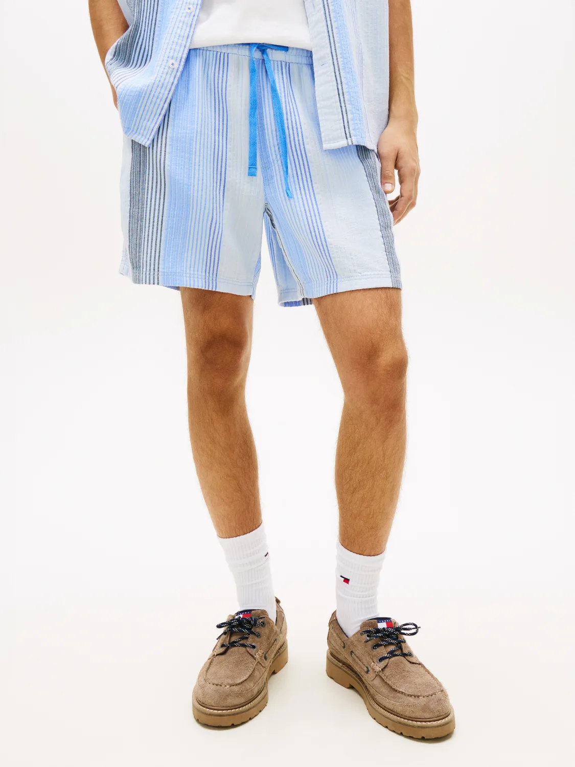 TJM TEXTURED STRIPE SHORT EXT male - S - FashionsVida