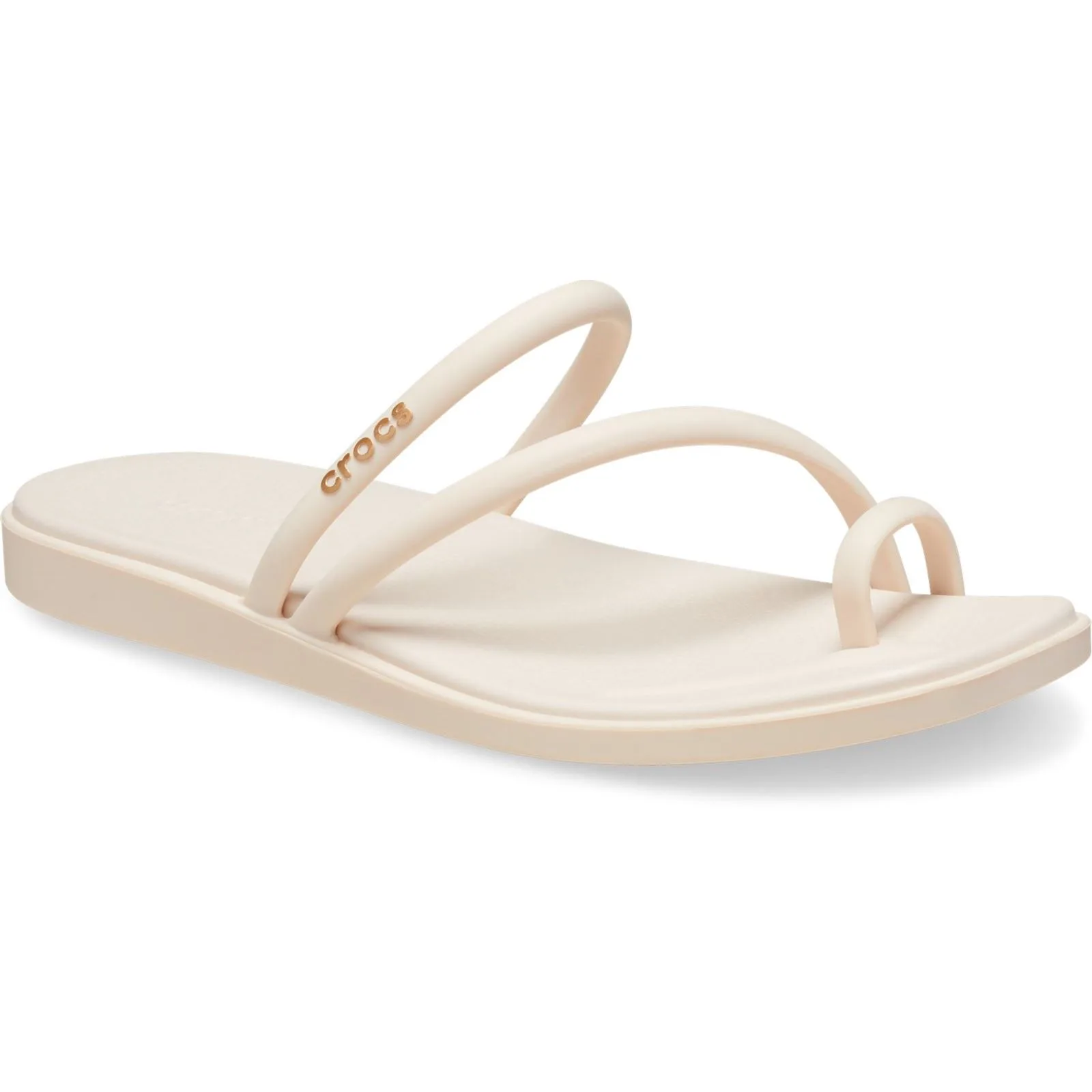 Miami Toe Loop Sandal Womens Dew Sandals - Natural - Size Uk 9 - Crocs - FashionsVida