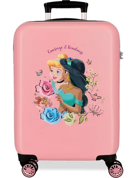 Maleta de cabina infantil Princesas Courage & Kindness rígida con capacidad de 34L - Disney - FashionsVida