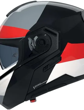 Casco Moto Modulare P/J N90-3 06 BLOCCO 353 Nero Rosso taglia XX - Nolan - FashionsVida