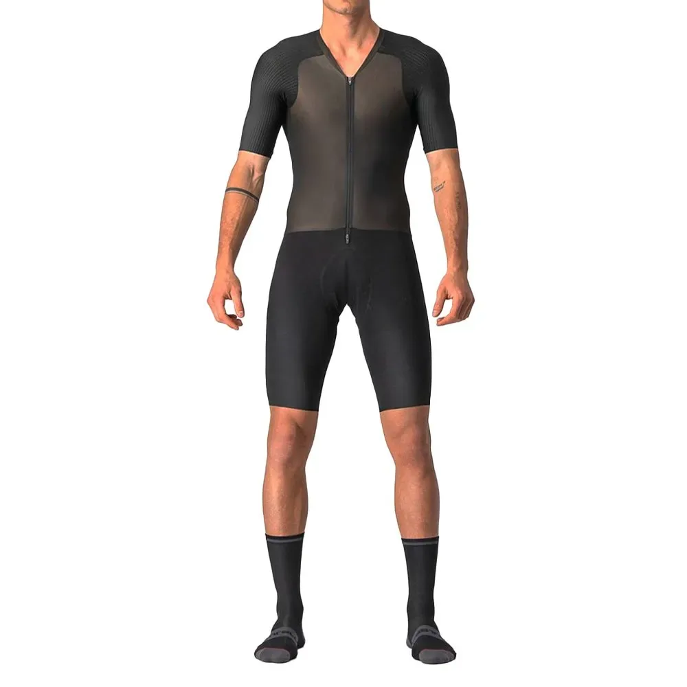 Trisuit A Maniche Corte Btw Black 2XL - Castelli - FashionsVida