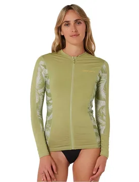 Rashguard Oceana Manches Longues Et Zip Intégral Olive 6 - Ocean & Earth - FashionsVida