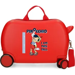 Maleta infantil 2 ruedas multidireccionales Pinocchio con capacidad de 24L