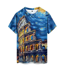 Summer Men's Funny Punk Ethnic Style 3D Printed Short Sleeved T-shirt Vacation Travel Luxury Carnival Event Business Leisur