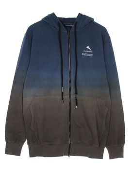 Felpa Leggera Cappuccio Zip Uomo Zipped Hoodie Blue/sand