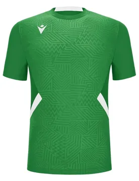 T-shirt à Manches Courtes Shedir Green / White L Homme - Macron - FashionsVida