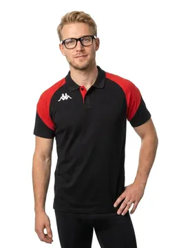 Polo à Manches Courtes Lanetto Black / Red M