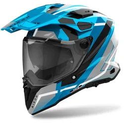 Casco Moto Adventure COMMANDER 2 MAVICK Cerulean Blu taglia XL
