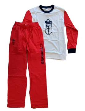 Pyjama à Manches Longues Red / White 2XL Homme