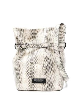 Borsa a secchiello in pelle