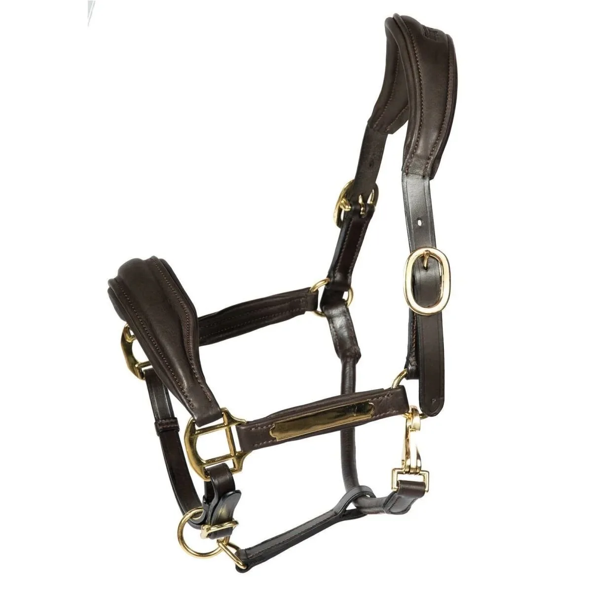 Hans Melzer Halfter RADOLFZELL braun/messing Full - Hans Melzer Horse Equipment - FashionsVida