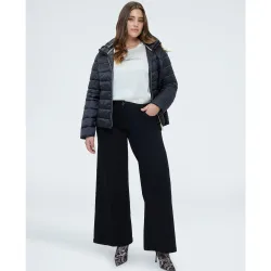 Vaqueros de mujer wide leg lavado total black